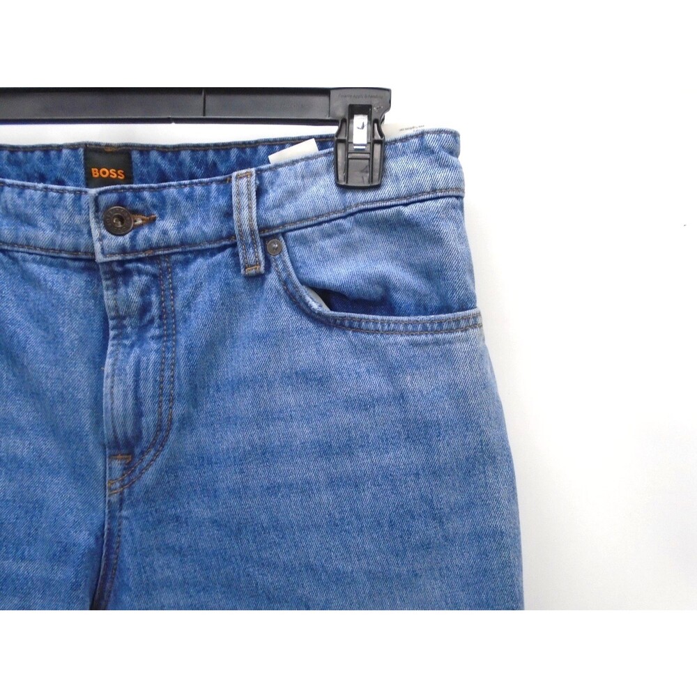 Hugo Boss R.E Maine Jeans Mens Size 34x32 Regular Fit Stretch Denim Blue - Picture 5 of 13